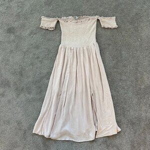 Summer Off the Shoulder Maxi Dress